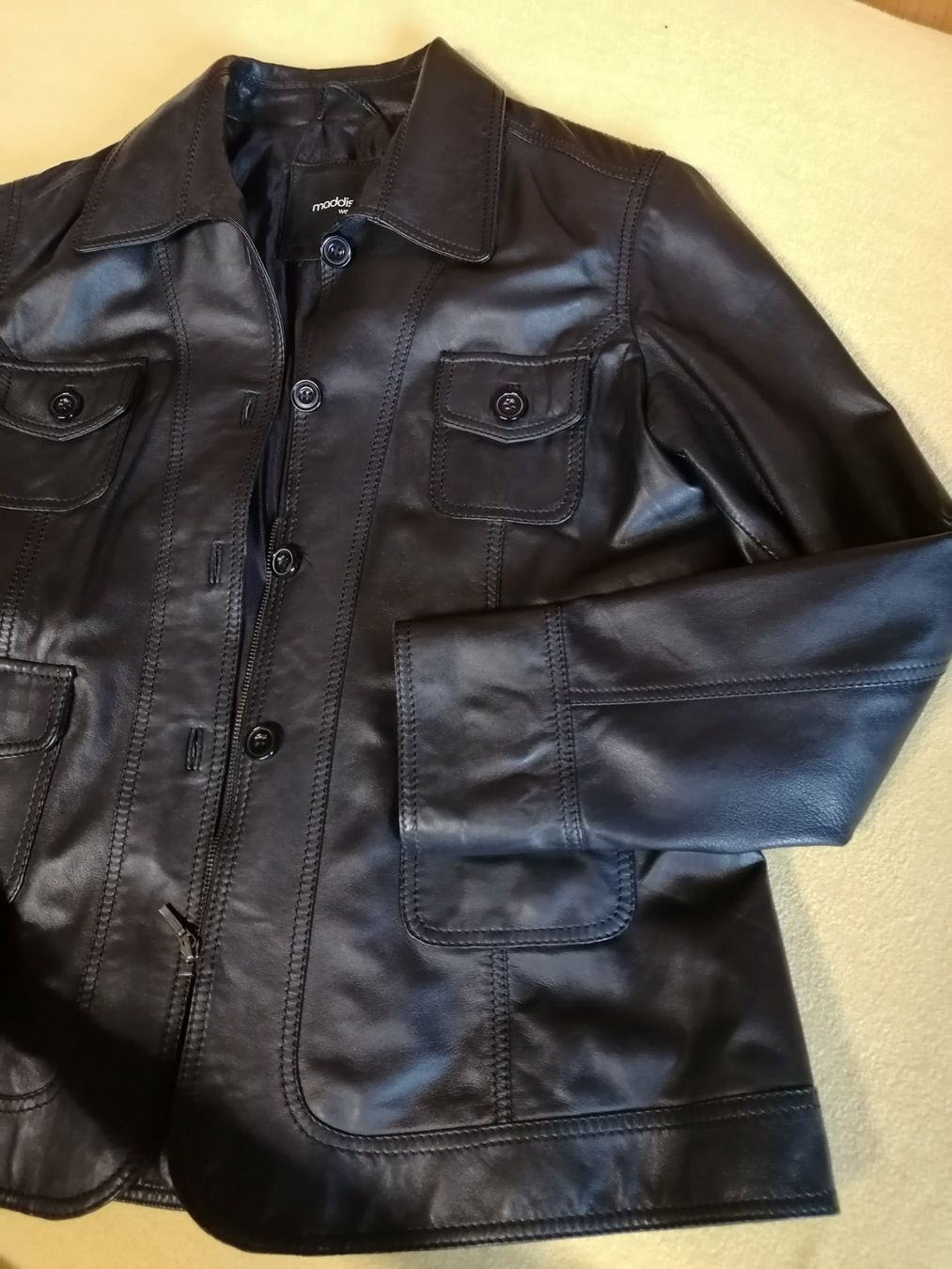 Maddison Jacken: Veste en cuir noir  Maddison gr 44 – Gebraucht aus Bassecourt von Adeli16 7