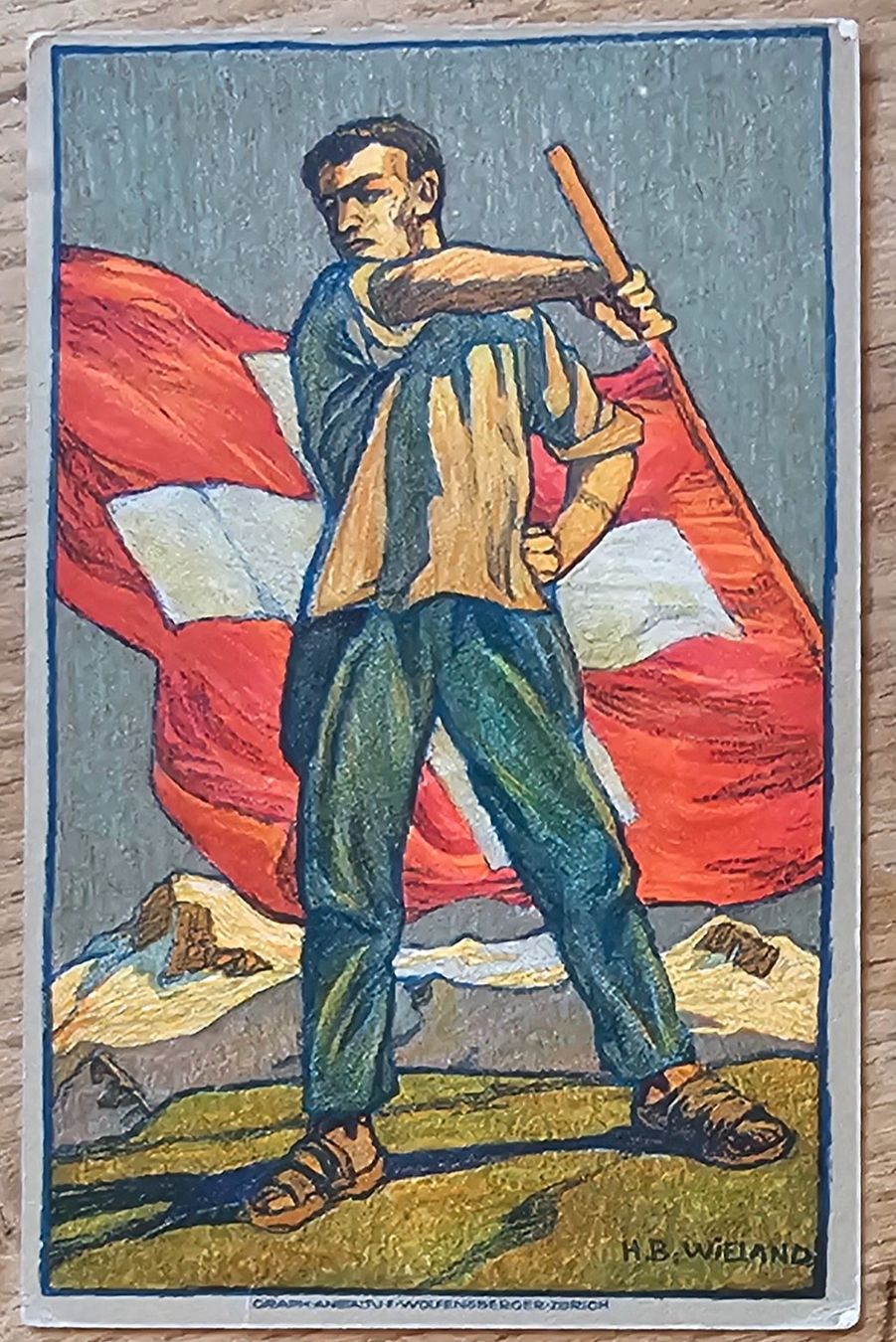 Alle Briefmarken: Bundesfeierkarte 1912 Sierre – Gebraucht aus Les Valettes von Nuba1