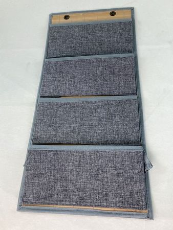 HÄNGEORGANIZER | 4 Taschen | Klappbar | grau meliert