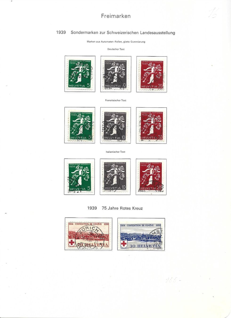 Tutti i francobolli: exposition nationale – Usato da Delemont venduto da toutdubon11 1