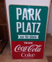 Seltenes Coca-Cola Hartfaser Werbeschild