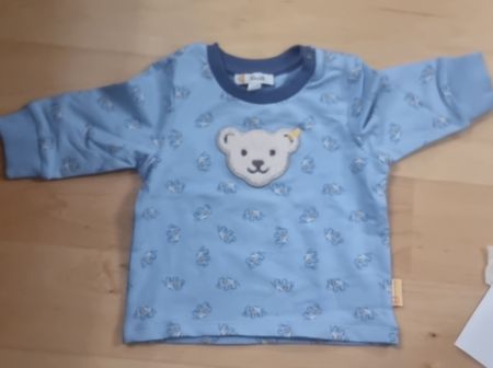 Steiff Pullover hellblau Grösse 56 gut erhalten