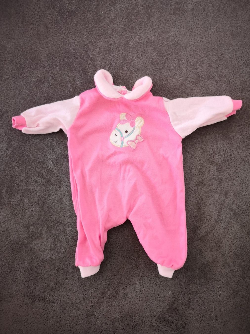 Bambole: Jumpsuit rosa mit Pferde-Motiv – Usato da Liestal venduto da Gitterli01