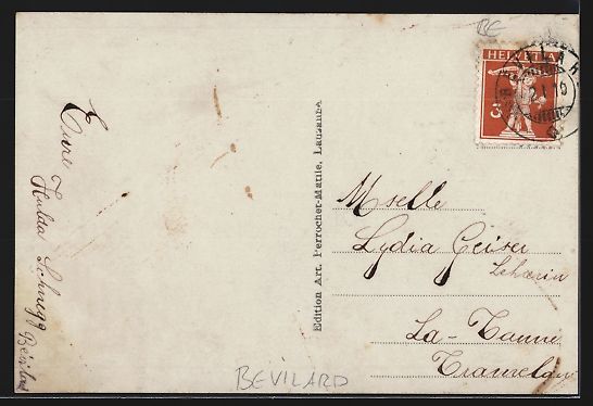 Ansichtskarten: Bevilard, Vue générale, Heureuse Ann – Gebraucht aus Berlin von bartko-reher 1