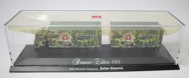 Herpa 1995 MAN F90 Koffer-Hängezug LKW, Berliner Bürgerbräu