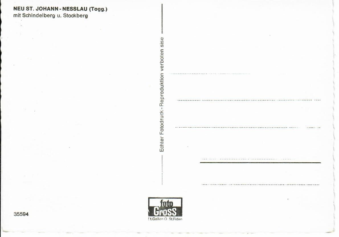 Cartoline postali: Neu St. Johann - Nesslau – Usato da Hochdorf venduto da Ziegel-16 1