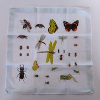 Taschentuch ±1960 - Insekten / Sehr guter Zustand ab Fr. 5.-