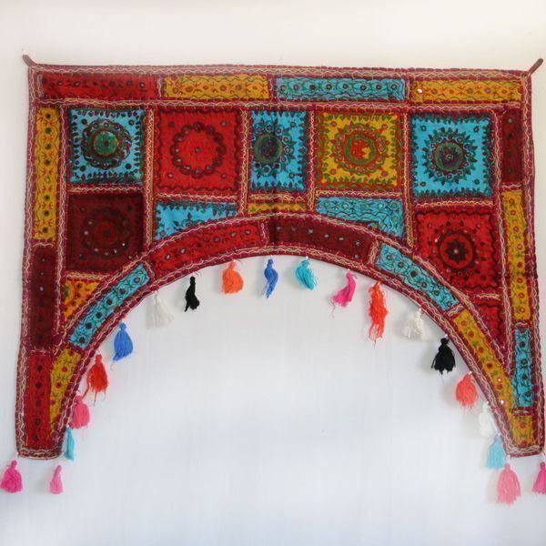 Tappeti: Türbehang Thorang 100cm Patchwork bunt Baumwolle Indien – Nuovo e nell'imballaggio originale da Bad Salzdetfurth venduto da Weltenbummler-Shop 2