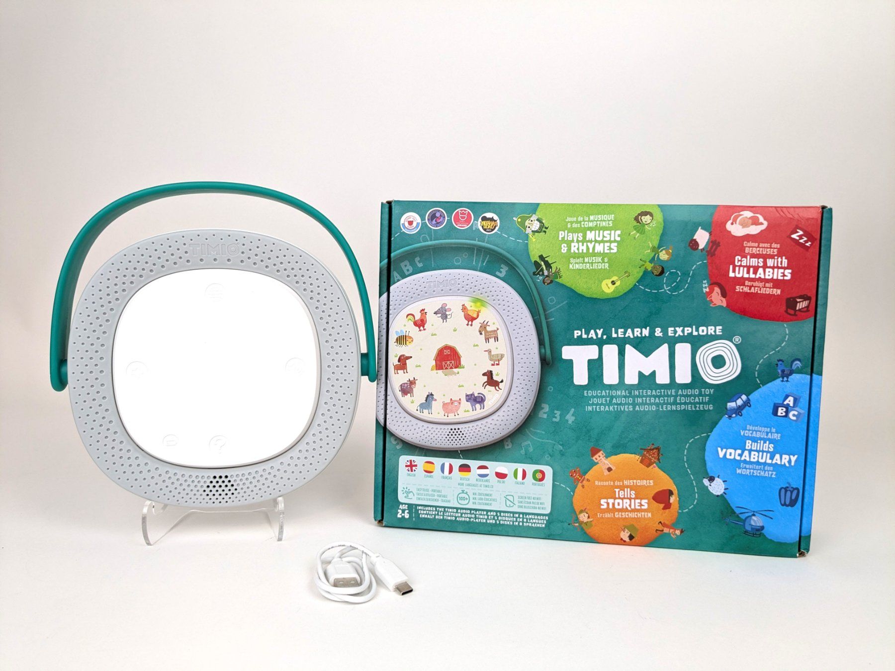 Multimediaplayer & Streamer: TIMIO AUDIO PLAYER mit 5 Audio Discs in 8 Sprachen – Neu (gemäss Beschreibung) aus Thun von Restwert_Thun 6