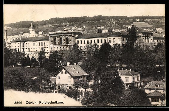 Cartoline postali: Zürich, Polytechnikum mit Umgebung aus  – Usato da Berlin venduto da bartko-reher