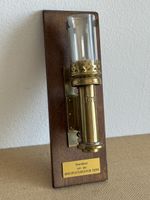 Schweizer Messing Wandlampe PTT Vintage