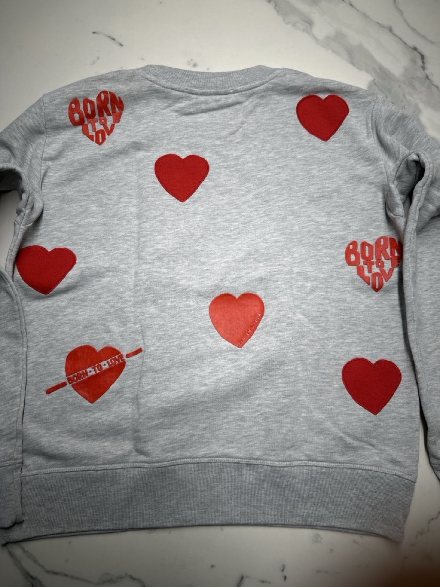 Maison Scotch Pullover & Sweatshirts: Scotch & Soda Pullover Herz-Muster grau Grösse L – Gebraucht aus Pfäffikon SZ von kar_98bt 3