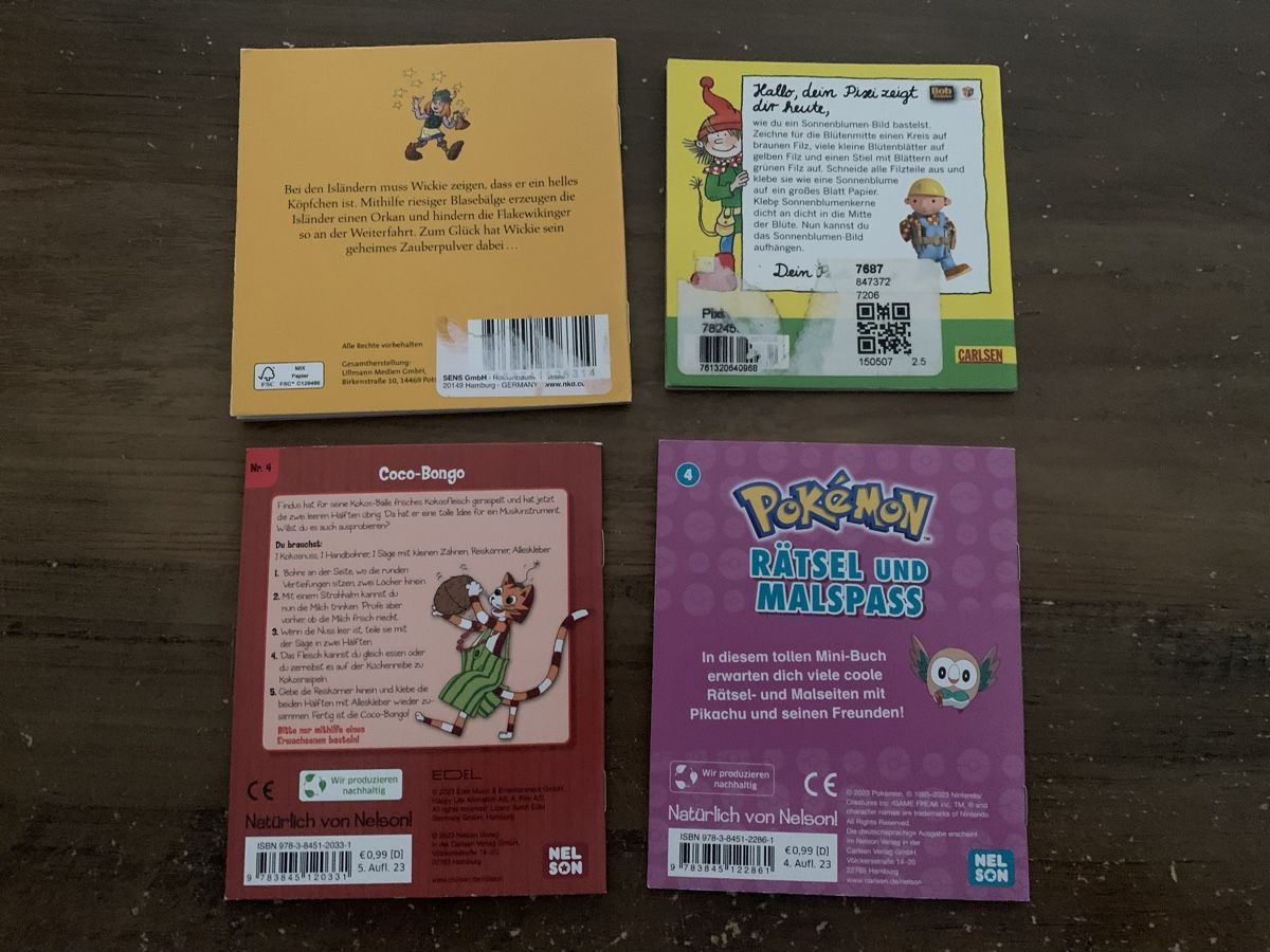 Libri: 4er Set Büchlein – Usato da Buus venduto da 2013dp 1