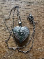Kette mit Amulett Herz Anhänger zum Öffnen