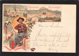 Chocolat Suchard ,gel. Altdorf nach Sarnen , 4.Xll.1900 ,UPU