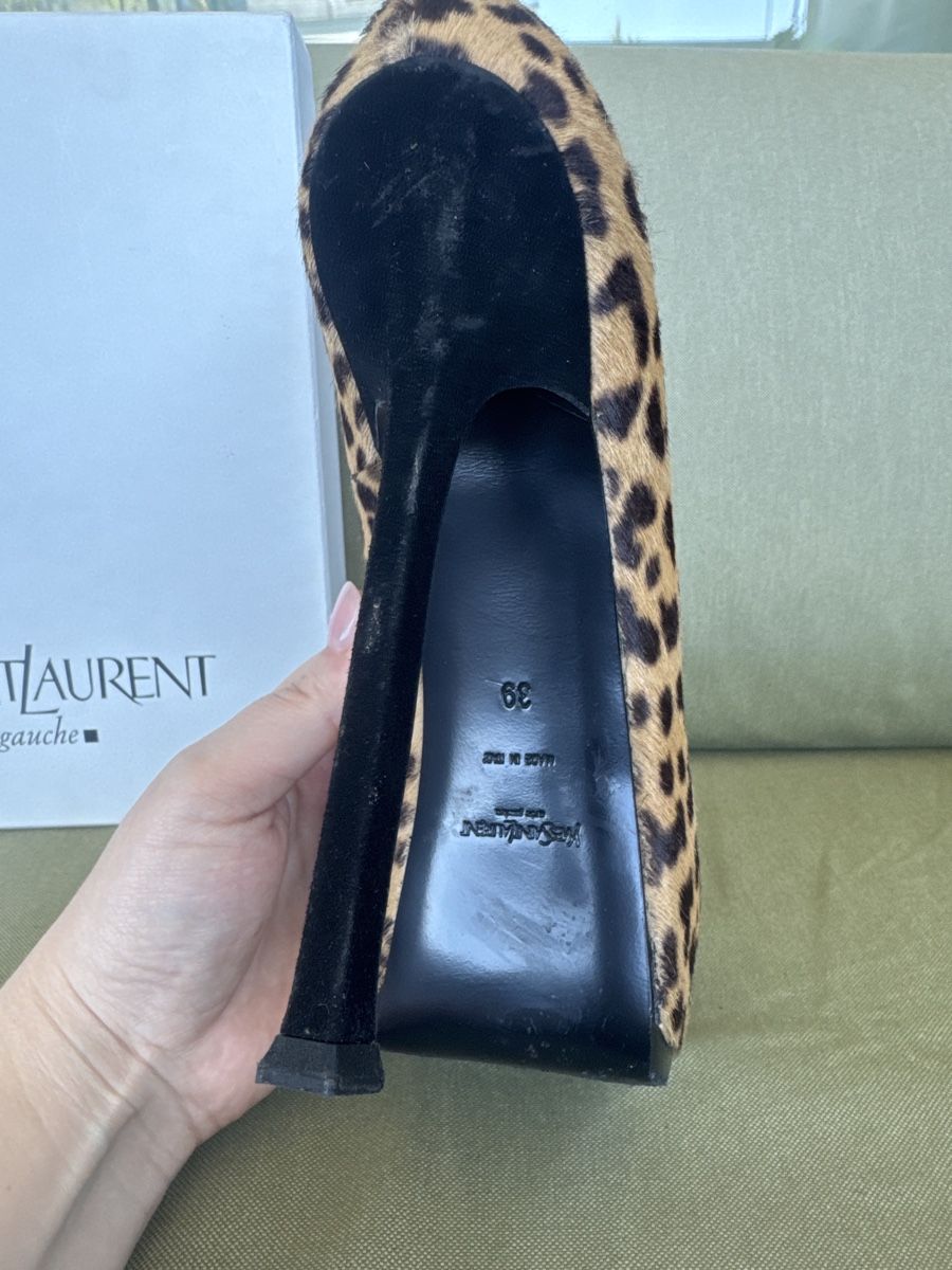 Damenschuhe: Yves Saint Laurent Leopard Platforms, Size 39, Like New! – Neu (gemäss Beschreibung) aus Berneck von E_ZLK 2