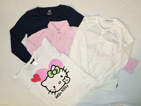 Mädchen Set Bluse Hemd T-shirt Gr. 122 Topo Mexx H&M
