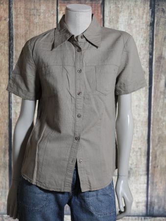 Leinen- Kurzarm Bluse Tom Tailor, neuwert. Gr. 38, toll!