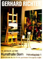 Plakat Gerhard Richter 1986 Kunsthalle Bern