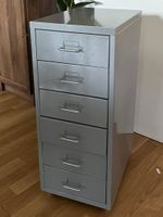 Büromöbel - IKEA HELMER in grau mit 6 Schubladen