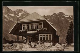Engelberg, Gasthaus Gerschnialp mit Huts