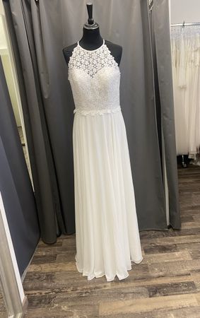 Traumhaftes Brautkleid Spitze Boho Stil Gr. 40