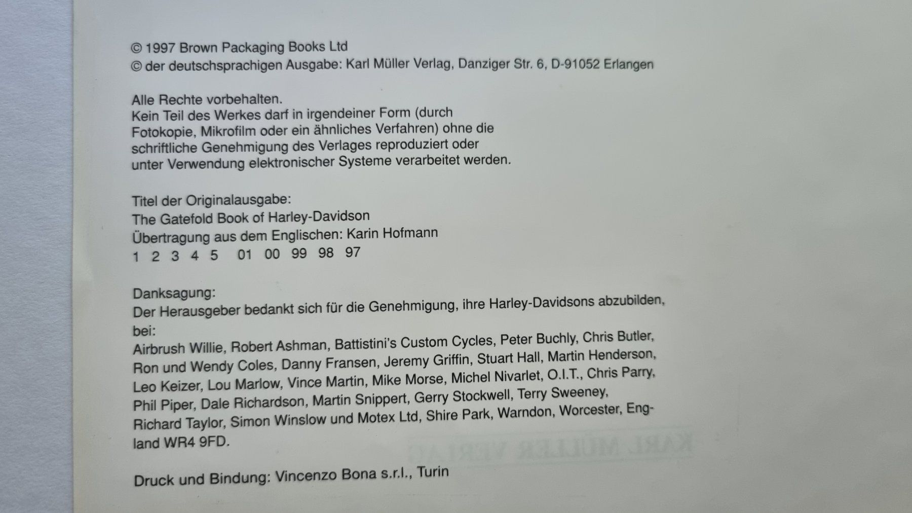 Libri: Posterbuch Harley Davidson – Usato da Schwerzenbach venduto da Plateman 3