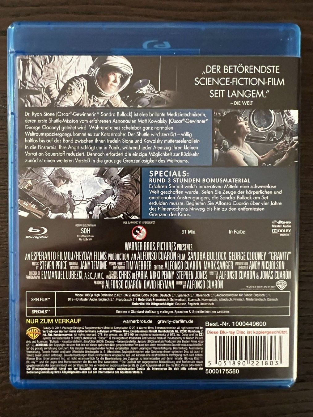 Alle DVDs: Gravity – Gebraucht aus Zürich von Blu-ray_ZH 1