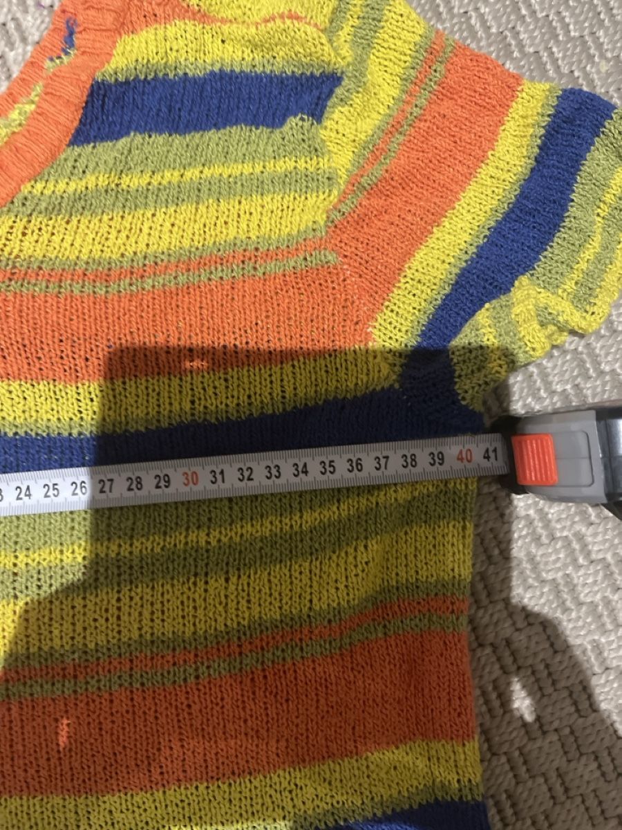 T-shirt: Kurzarm Strickshirt, farbig, S – Usato da Solothurn venduto da Bobesch08 5