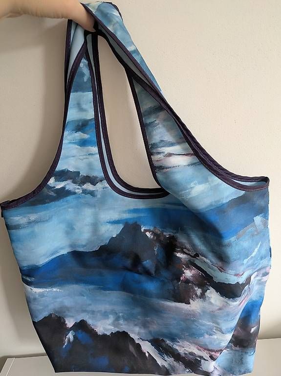 Rossis Borse da donna: Rossi Tasche blaue Berge – Usato da Winterthur venduto da Verena_van_E 2