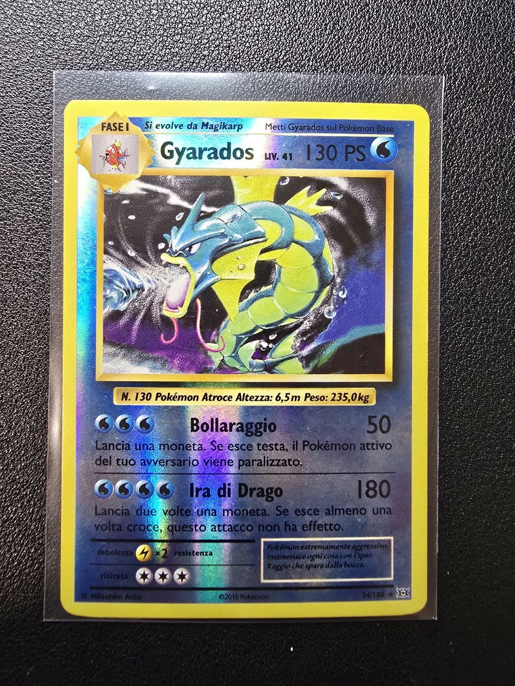 Pokémon Carte collezionabili: Gyarados Reverse Holo 34/108 – Usato da Sementina venduto da Pplat1num