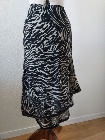 Biaggini Jupe Zebra Schwarz Weiss Grösse 34/36