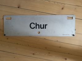 RhB Zugschild Chur