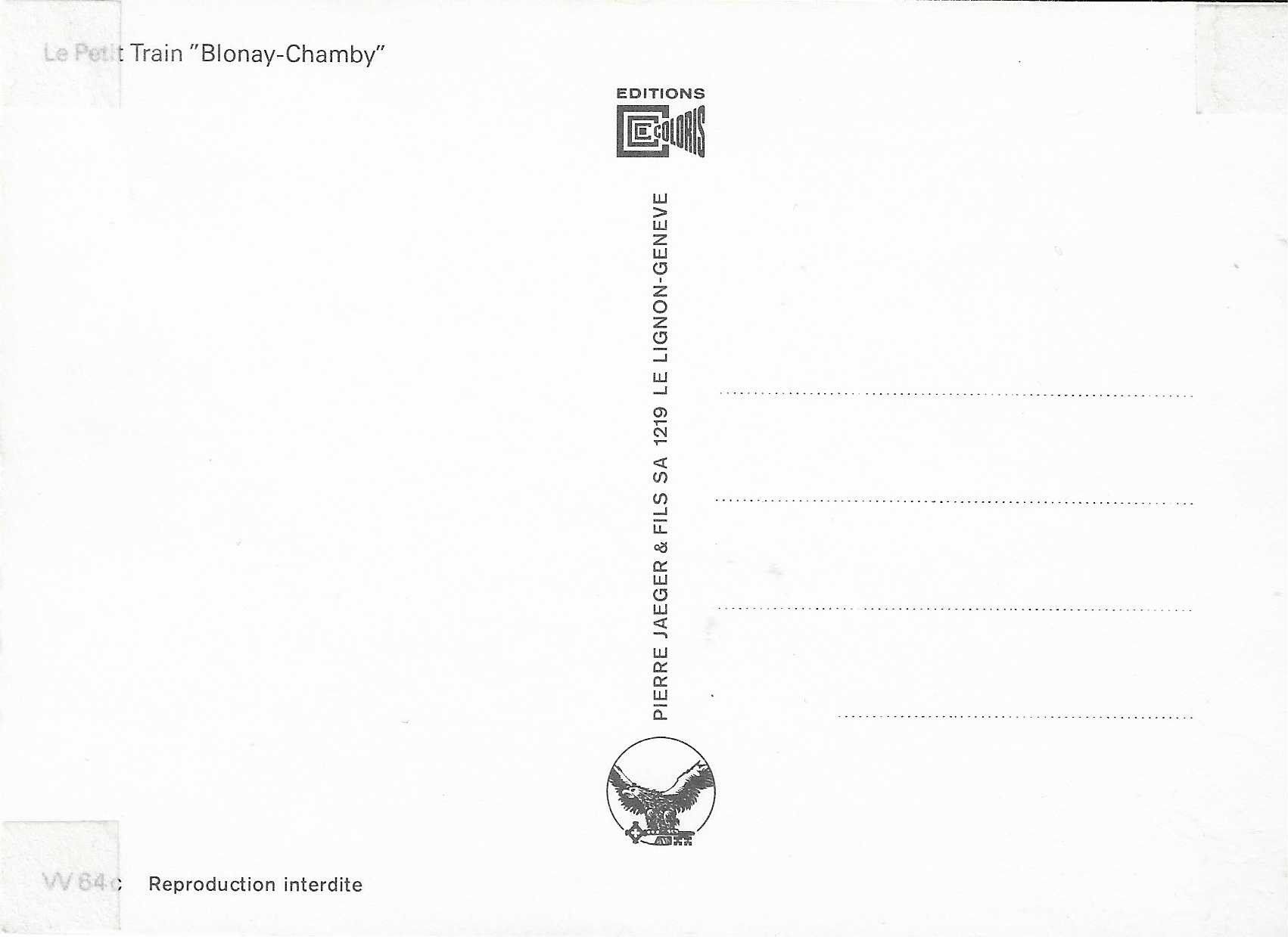 Cartoline postali: Le Petit Train "Blonay-Chamby" – Nuovo (secondo la descrizione) da Rothrist venduto da Stranglehold 1