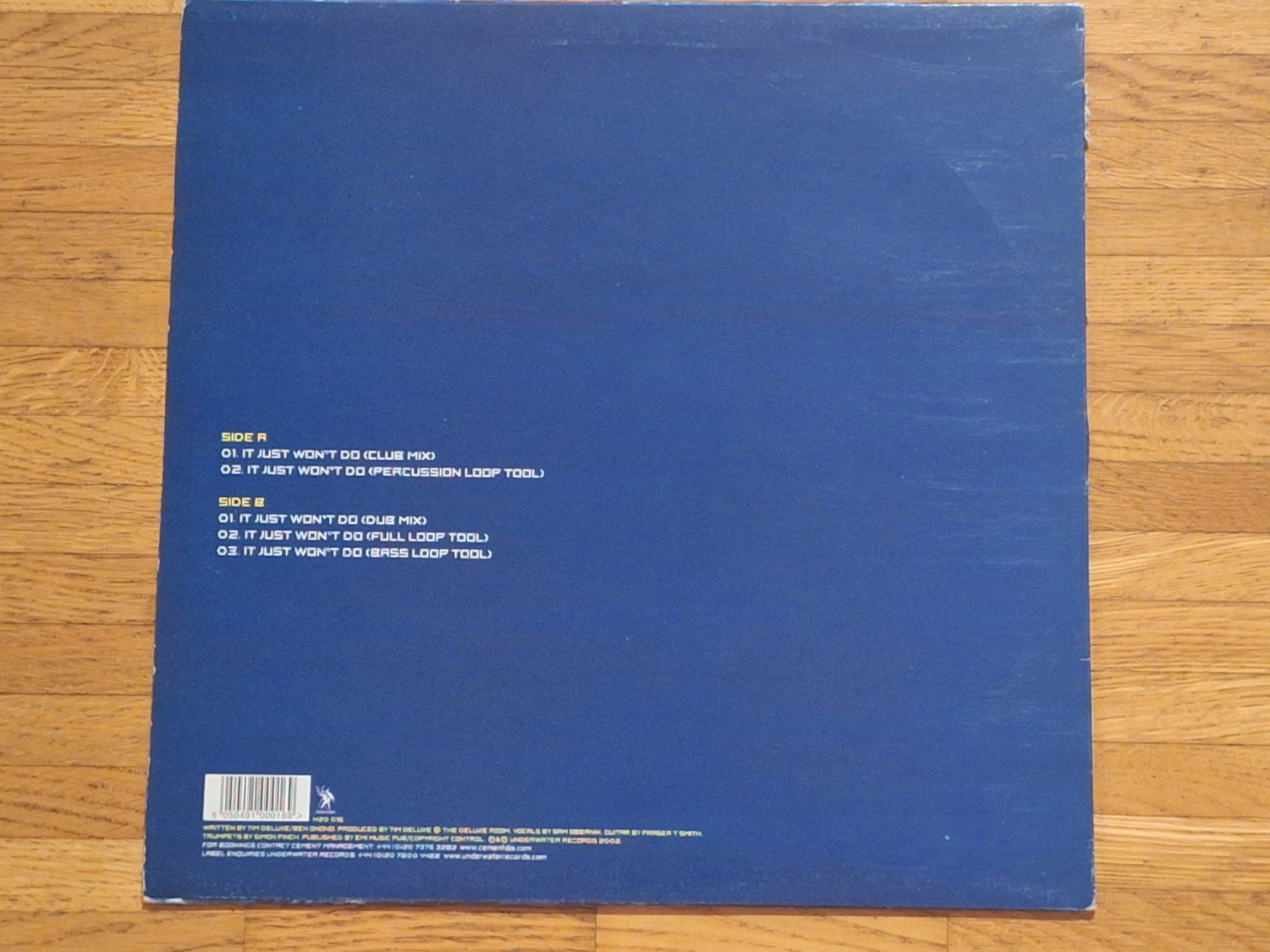 Schallplatten: Tim Deluxe, It Just Won't Do - 12" Maxi UK 2002 – Neu (gemäss Beschreibung) aus Oberentfelden von Musicud 1