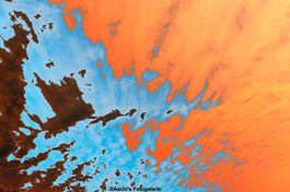 Die etwas anderen Wolken auf Alu-Dibond 40x60 cm