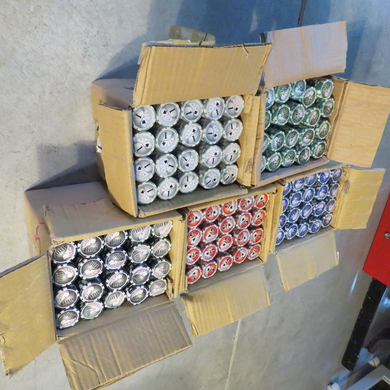 Giochi: POKER-CHIPS – Nuovo e nell'imballaggio originale da Oberlunkhofen venduto da Paco1 6