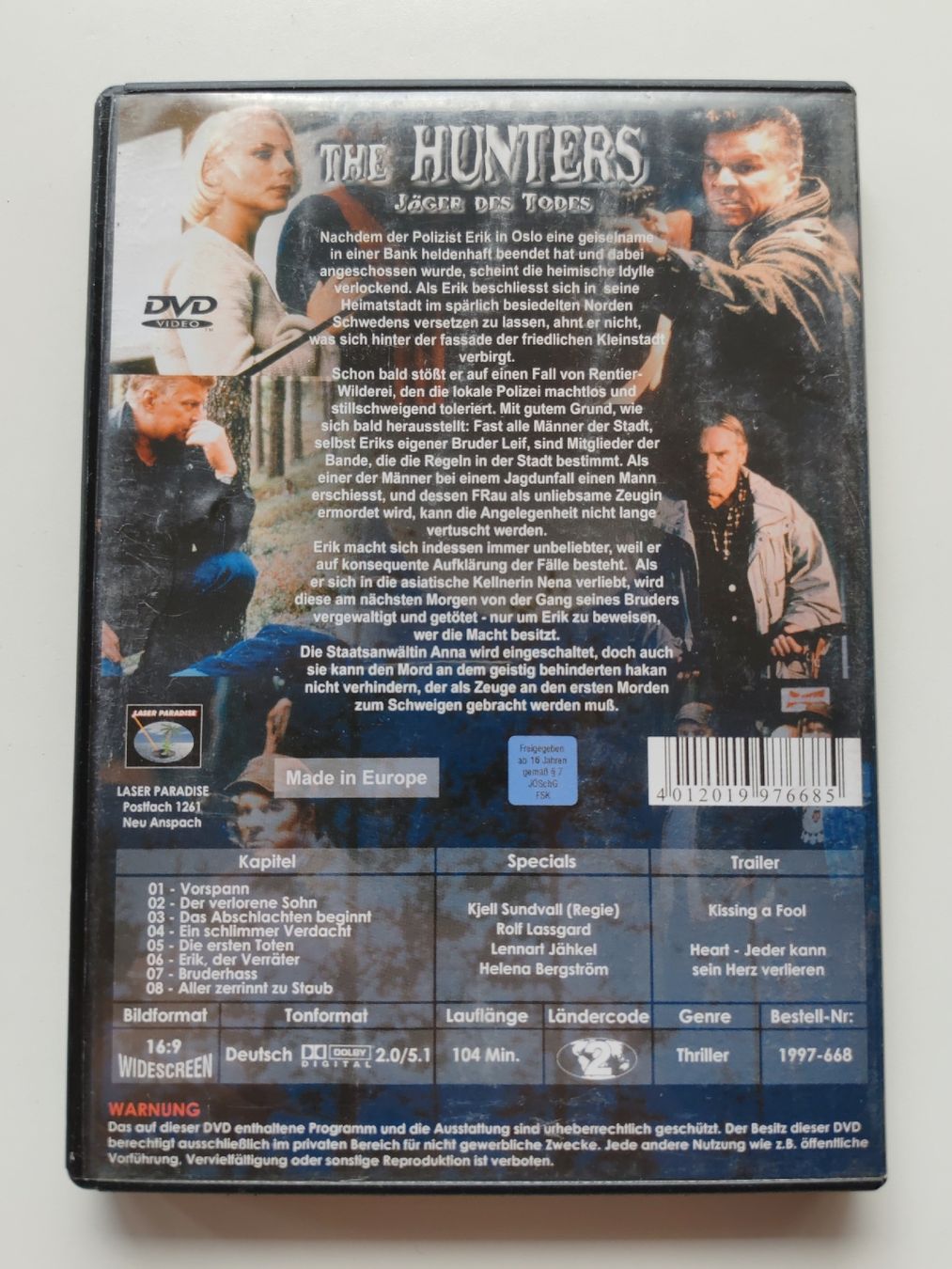 Tutti i DVDs: DVD: The Hunters - Jäger des Todes – Usato da Menziken venduto da Celixxa791 1
