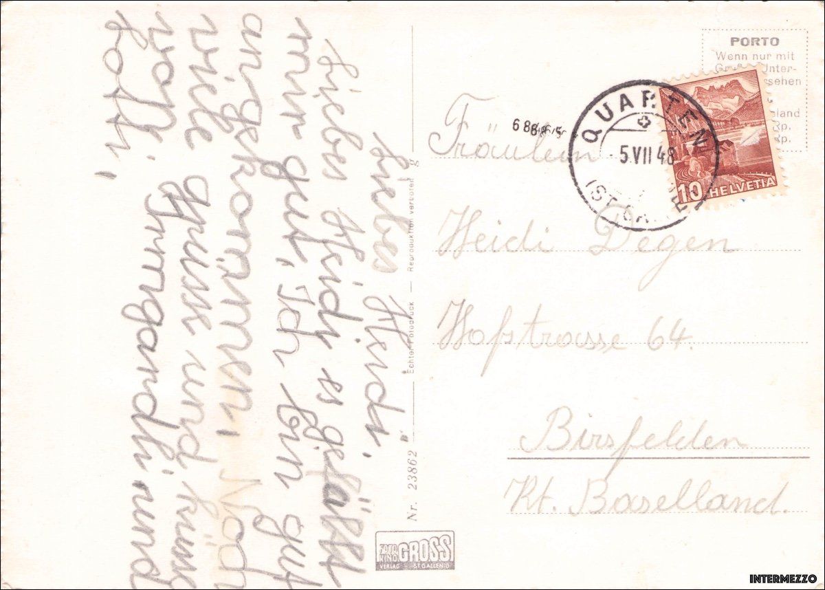 Cartes postales: Quarten SG // 1948 Walensee – D'occasion à Basel par intermezzo12 1
