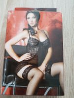 Lingerie schwarzes Negligee mit Spitze Gr. S/M Neuwertig