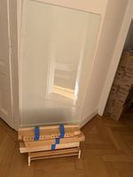 Bureau vitre + tréteaux