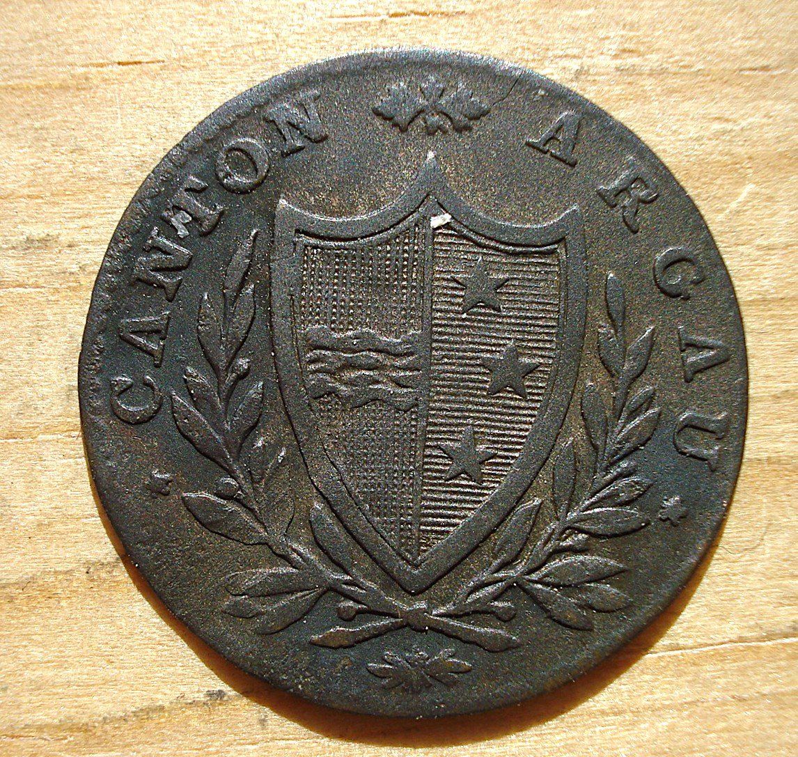 Toutes les monnaies: (D3) Aargau Halbbatzen 1808 – D'occasion à Erlach par Net-Coins 1