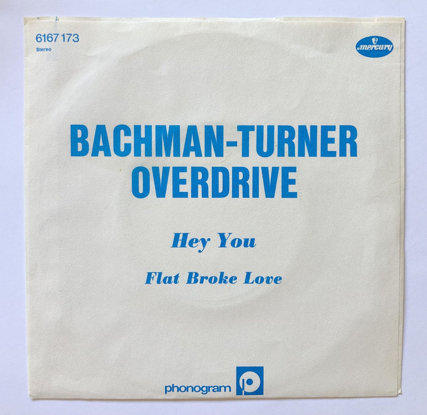 Dischi in vinile: BACHMAN-TURNER OVERDRIVE - HEY YOU – Usato da Bottens venduto da hotter-than-hell 1