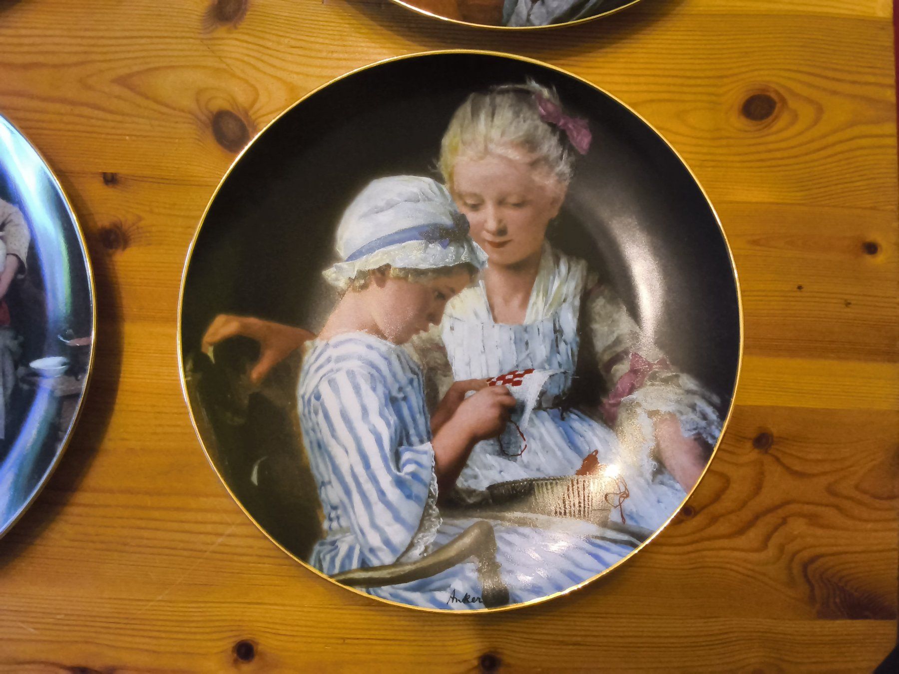 Piatti: Teller aus Serie Albert Anker – Usato da Hallau venduto da histoiremerveilleuse 4