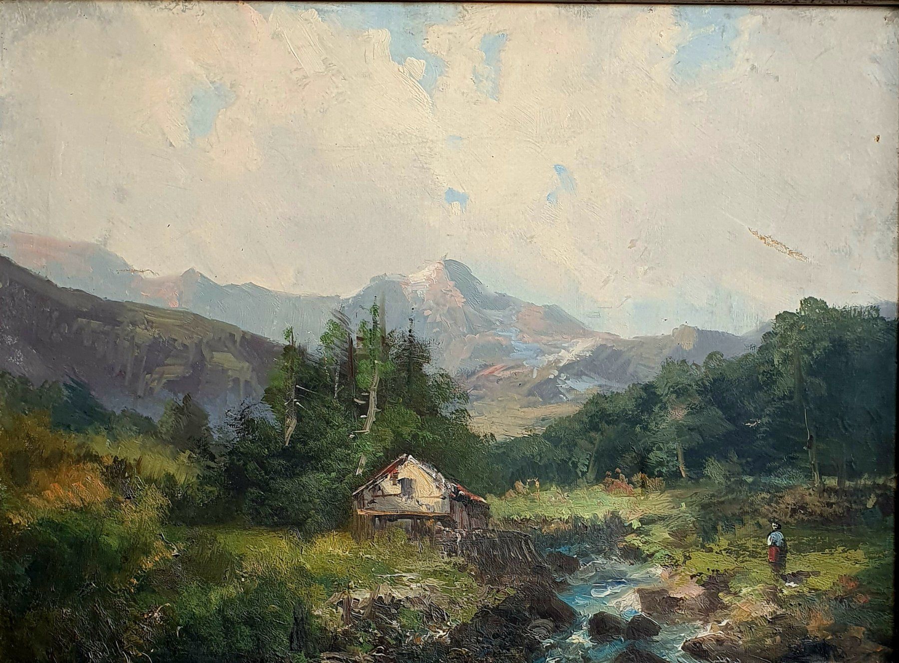 Dipinti: Alfred Godchaux 1839 - 1907 Grand format – Usato da Servion venduto da meno999 1