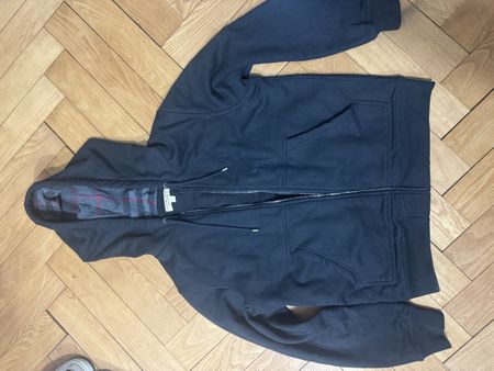 Burberry black zip up hoodie size s