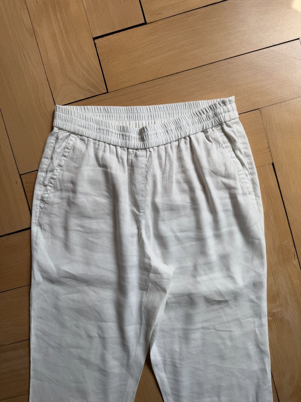 Marc Cain Pantalons: MARC CAIN - Leinenhose weiss 38 – D'occasion à Zürich par Diazaio 1