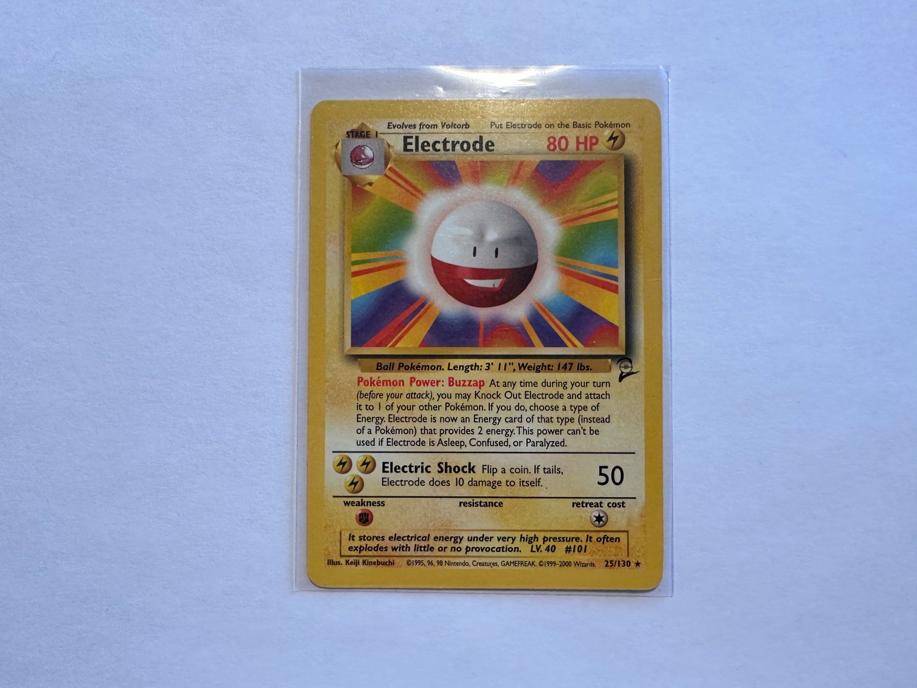 Pokémon Carte collezionabili: Electrode non holo Base 2 EN – Usato da Hagendorn venduto da Pokecollectorch