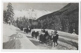 Schlittenpartie im Engadin Schneekutschen