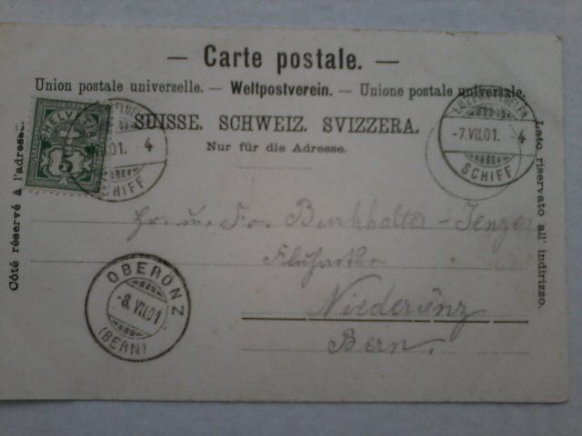 Ansichtskarten: Flüelen, von 1901 – Gebraucht aus Niederscherli von Lucia16 1